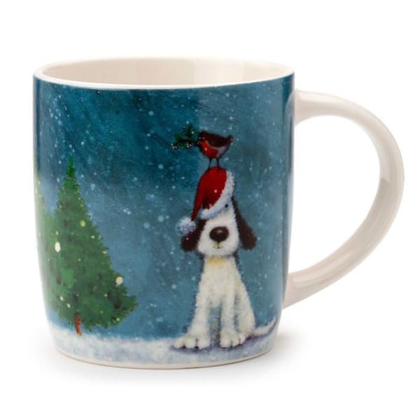 Mugg - Puckator - Jan Pashley - Porslin - Hund - Rödhake - 300ml
