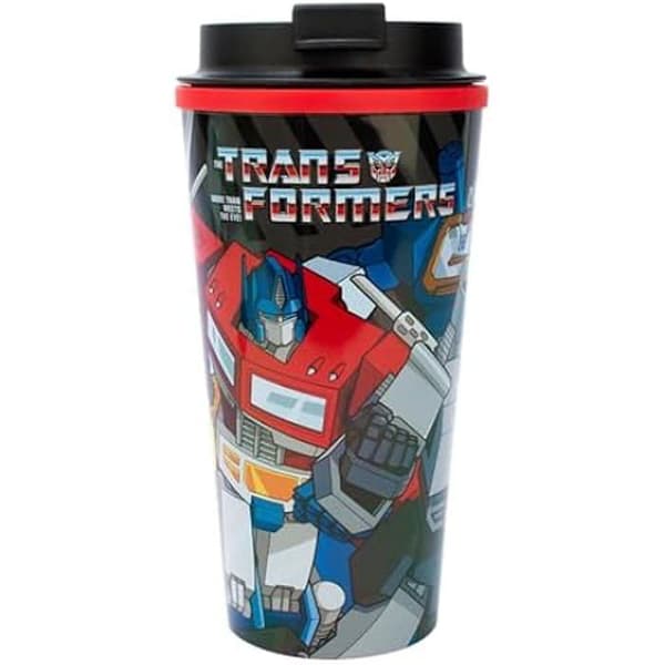 Kaffemugg - THUMBS UP - Transformers - 450 ml - Isolerad - Läckagesäker - Flerfärgad