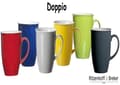 Miniatyrbild 3 av 3: Mugg - kopp - mazagran Ritzenhoff - breker - kaffekoppset - Doppio Set med 4 kaffekoppar Gul