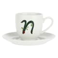 Miniatyrbild 1 av 3: Mugg - kopp - mazagran Porcelain - P00370015N - Solotua Kaffekopp med Fat Bokstav N 7,6 ML i en presentask