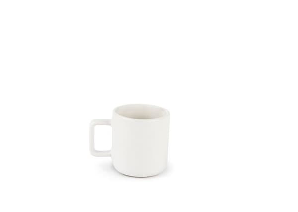 Mugg - kopp - mazagran Excelsa - 67998 - Nordisk Set med 6 vita kaffekoppar i keramik Stoneware, kapacitet 80 ml.