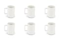 Miniatyrbild 1 av 3: Mugg - kopp - mazagran Excelsa - 67998 - Nordisk Set med 6 vita kaffekoppar i keramik Stoneware, kapacitet 80 ml.