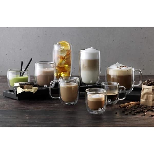 Kaffekoppar - ZWILLING - Sorrento - 2 Delar - 450 ml - Dubbelväggigt Borosilikatglas
