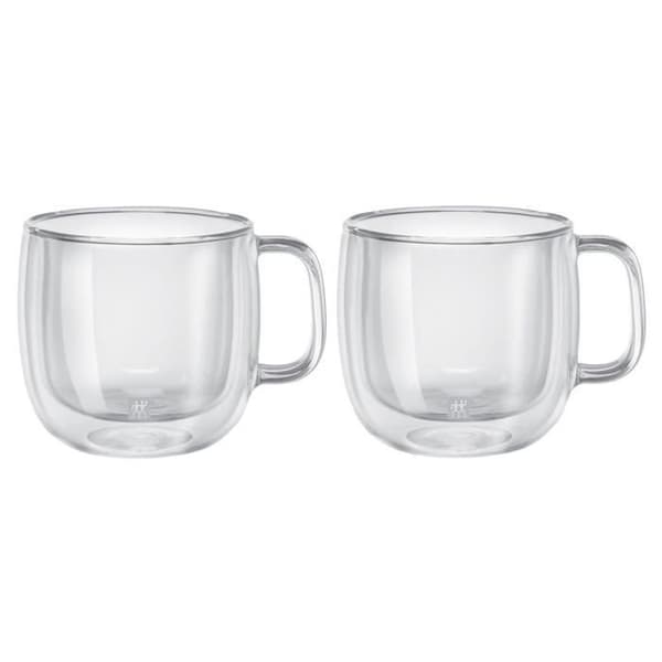 Kaffekoppar - ZWILLING - Sorrento - 2 Delar - 450 ml - Dubbelväggigt Borosilikatglas