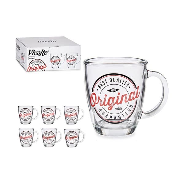 Mugg Vivalto Original Transparent 320 ml (6 antal)