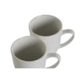 Miniatyrbild 3 av 3: Set med 4 muggar DKD Home Decor Vit Porslin 330 ml 12 x 10 x 9 cm