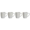 Miniatyrbild 1 av 3: Set med 4 muggar DKD Home Decor Vit Porslin 330 ml 12 x 10 x 9 cm