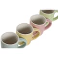 Miniatyrbild 3 av 4: Set med kaffekoppar Home ESPRIT Gul Blå Grön Rosa Porslin 90 ml 4 Delar