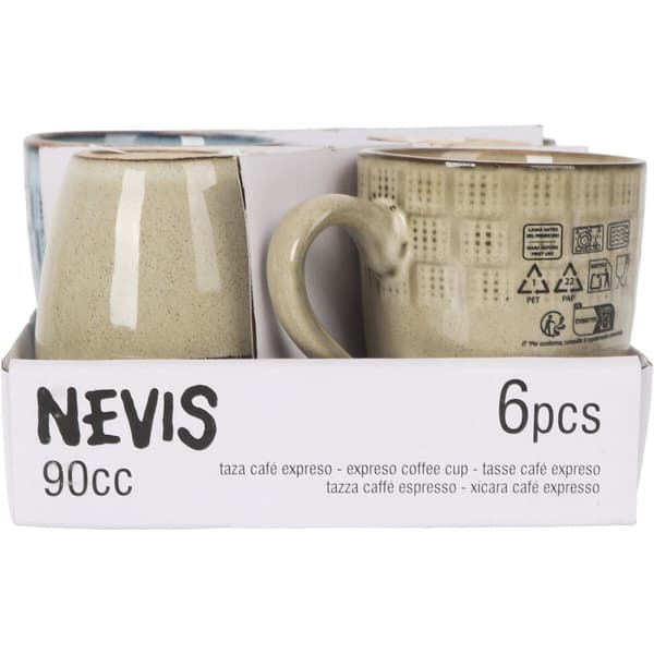 Te- och kaffekopp La Mediterránea Nevis 90 ml (36 antal)