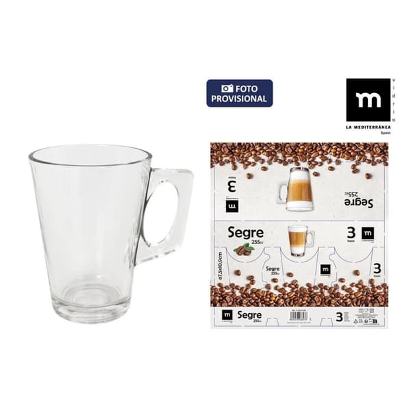 Dele kaffekopsæt La Mediterránea Segre 3 Dele (16 enheder)