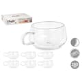 Miniatyrbillede 3 af 5: Skodelica Vivalto OCT-DG23213L Gennemsigtig 280 ml (6 enheder)