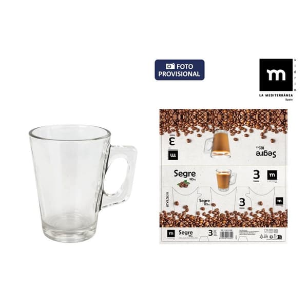 Dele kaffekopsæt La Mediterránea Segre 3 Dele (16 enheder)