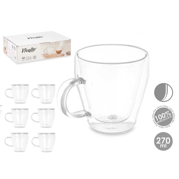 Skodelica Vivalto OCT-DG2324 Gennemsigtig 270 ml (6 enheder)