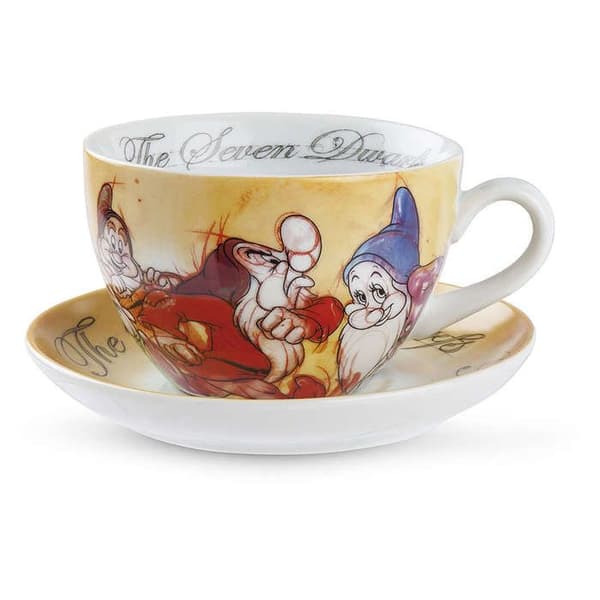 Mugg - kopp - mazagran Egan - 133006 - Frukostkopp med fat 7 Disney dvärgar ML 500,