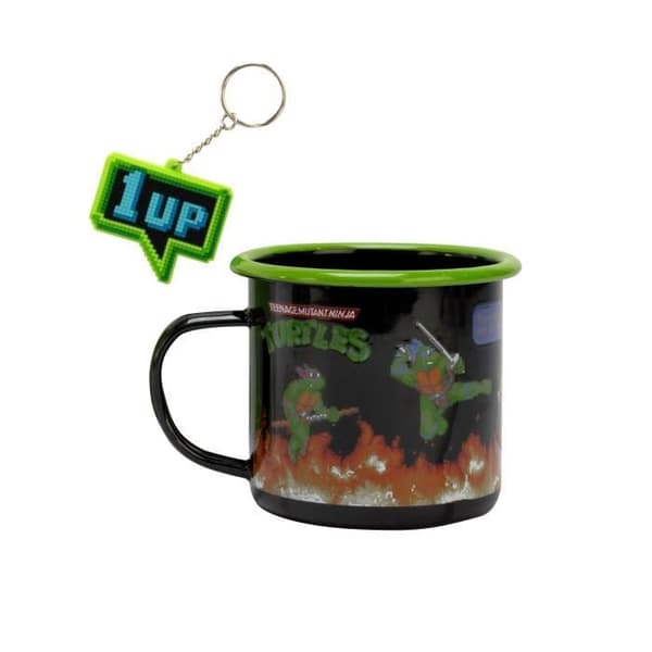 Coffert med present - NINJATURTLES - TT713845 - Keramikkopp - EVA nyckelring - Barn