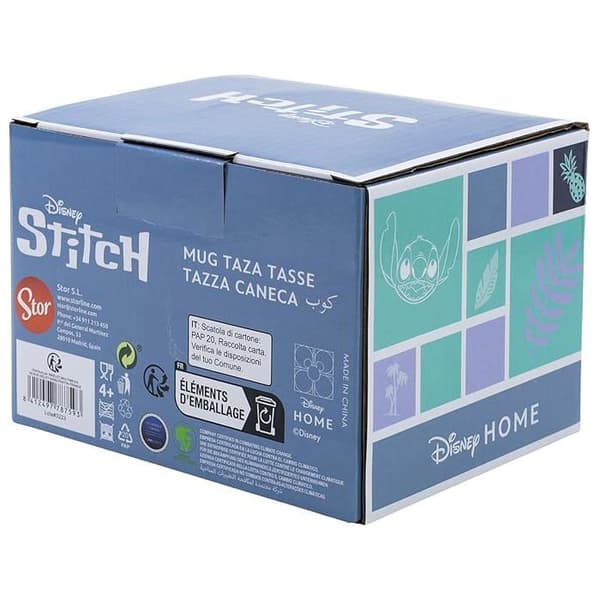 Mugg 3D - Disney - Stitch - Kokosnöt - 414 ml - Flerfärgad - Barn