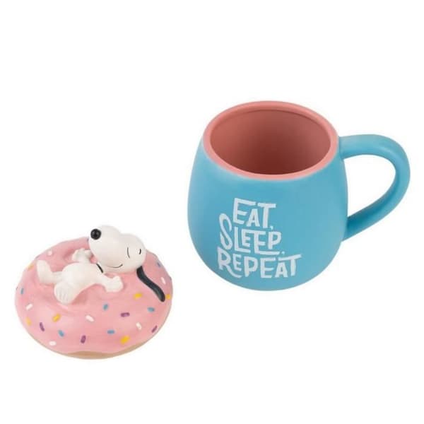 Mugg - Erik - Snoopy - Dolomit - 500ml - Kompatibel med mikrovågsugn