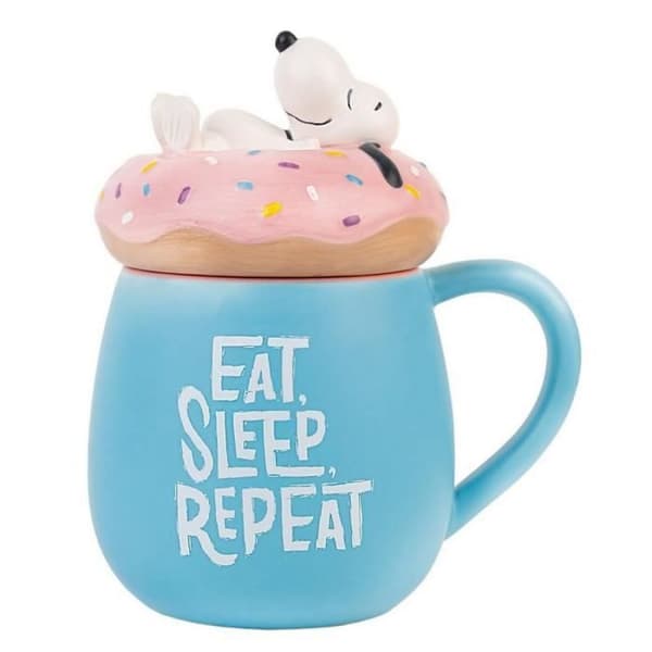 Mugg - Erik - Snoopy - Dolomit - 500ml - Kompatibel med mikrovågsugn