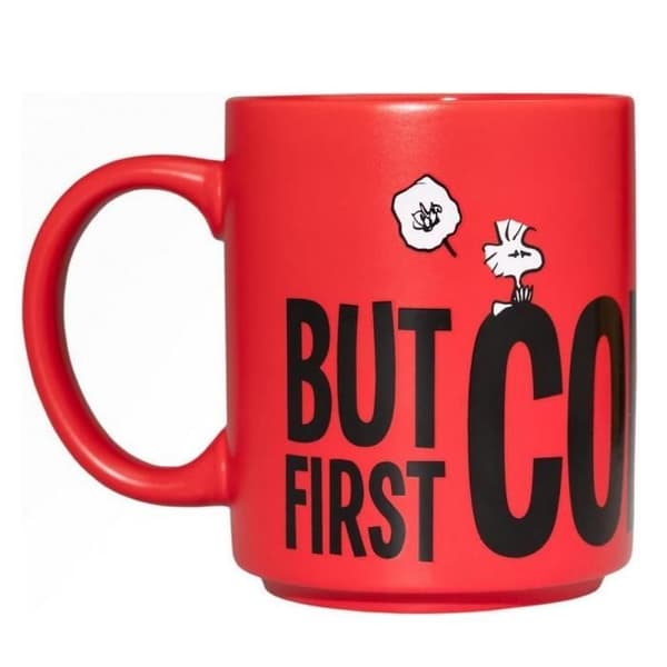 Muggar och muggar - Erik Peanuts keramisk mugg, Snoopy (But First Coffee)