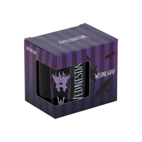 Mugg - KARACTERMANIA - Onsdagsfläta - Keramik - Svart - Contemporary
