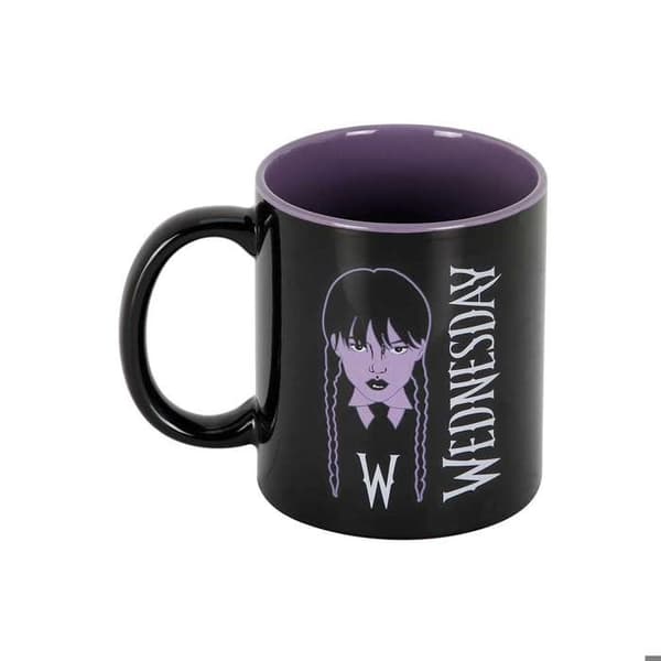 Mugg - KARACTERMANIA - Onsdagsfläta - Keramik - Svart - Contemporary