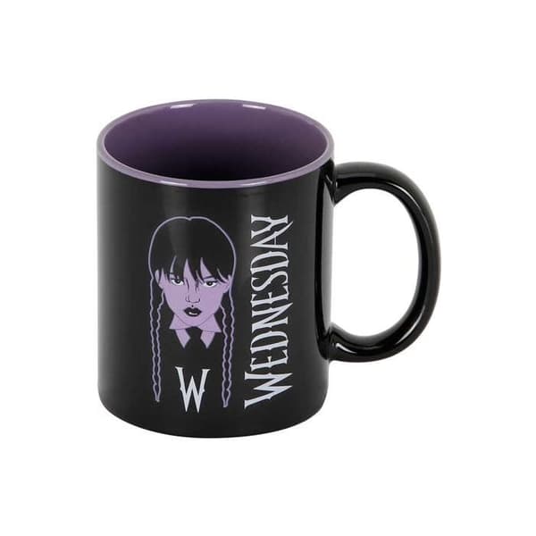 Mugg - KARACTERMANIA - Onsdagsfläta - Keramik - Svart - Contemporary