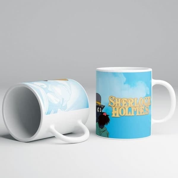 Muggar och muggar - Sherlock Holmes mugg i semikeramisk (Holmes och Watson) -