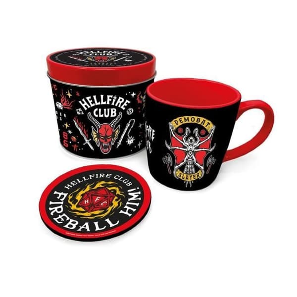 STRANGER THINGS - HELLFIRE CLUB - METALLÅDA, MUG & PYRAMIDDALSK
