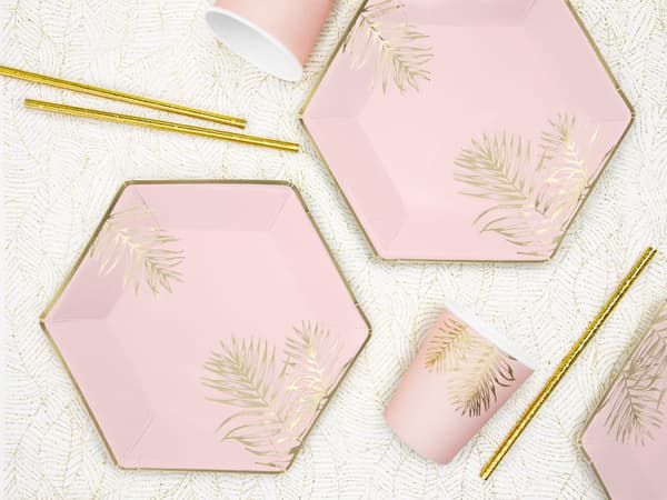 Papkrus PINK GOLD LEAVES 6 stk / 220ml
