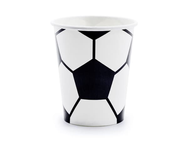 Pappmuggar FOTBOLL 6 st/220 ml