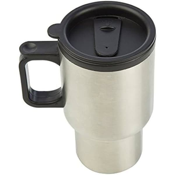 Unisex pendlarmugg - REGATTA - Silver - Dubbelvägg - Heavy Duty Stål - Spillsäkert lock