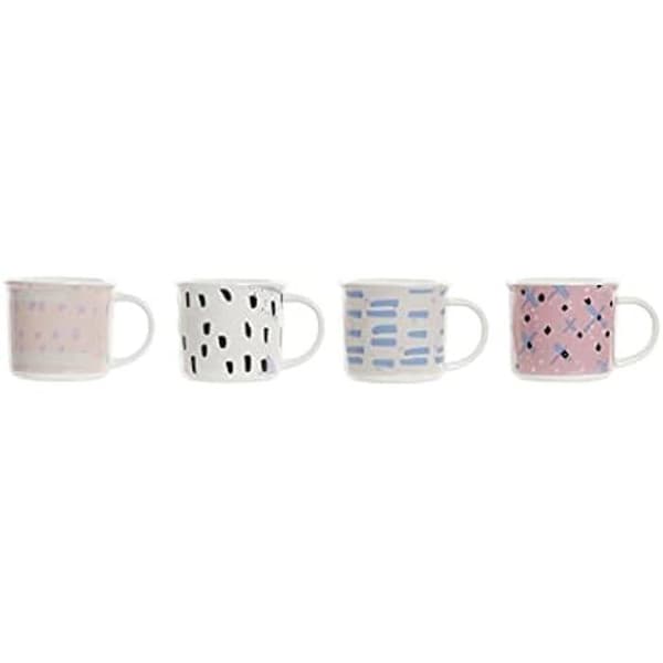 Mugg - DKD Home Decor - Standard - Grès - 310 ml - Olika färger