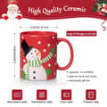 Miniatyrbild 3 av 4: Julmuggar, 12oz kapacitet, keramiskt material, festlig design,301-400ml