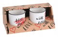 Miniatyrbild 2 av 3: Set med 2 porslinsmuggar 200 ml