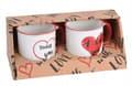 Miniatyrbild 1 av 3: Set med 2 porslinsmuggar 200 ml