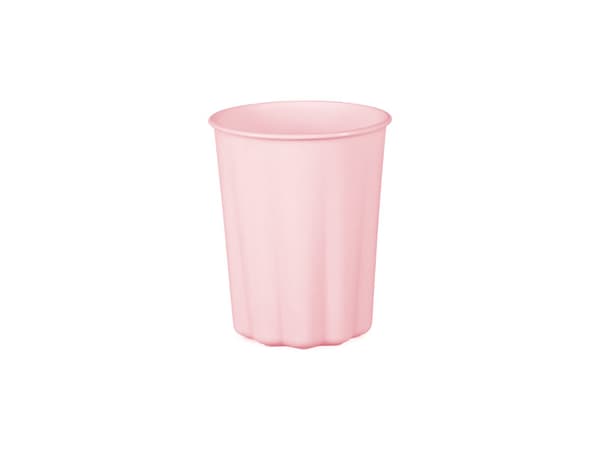 Plastmuggar Frill, 220 ml, rosa (1 förpackning / 4 st.)