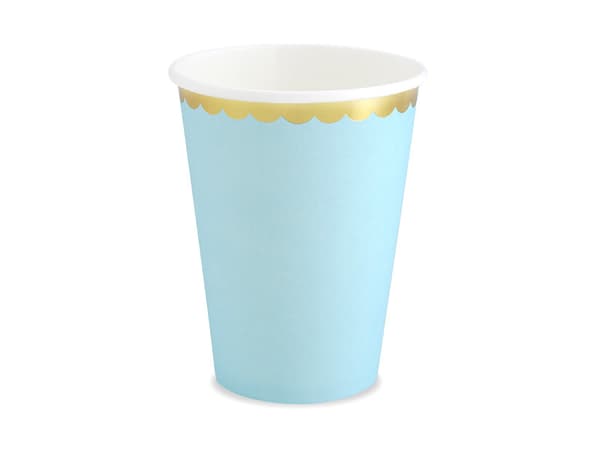 Kopper, lyseblå, 220 ml (1 karton / 25 pakker) (1 pakke / 6 stk.)