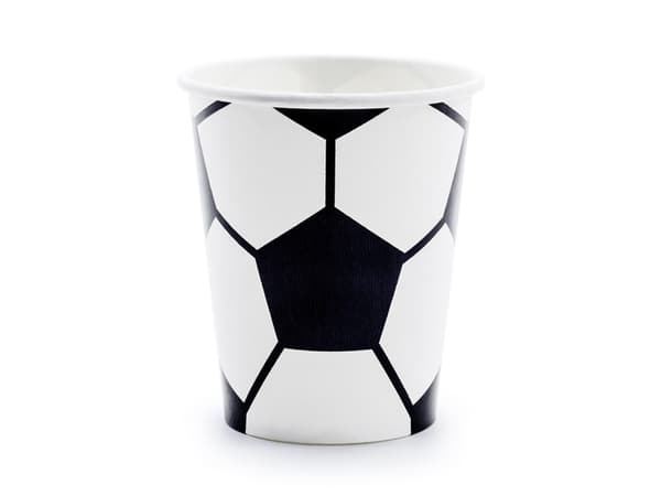 Fotbollsmuggar, mix, 260 ml (1 förpackning / 6 st.)