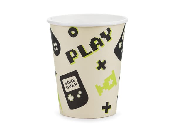 Gamer-muggar, 220 ml, mix (1 förpackning / 6 st.)