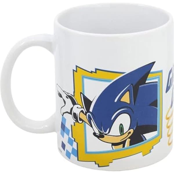 Keramisk mugg - Stor - Sonic Game On WH - 325 ml - Vit - För vuxna