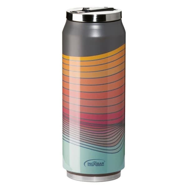 Reisetermoflaske Inoxibar 61261 RED WAVES Rød 280 ml