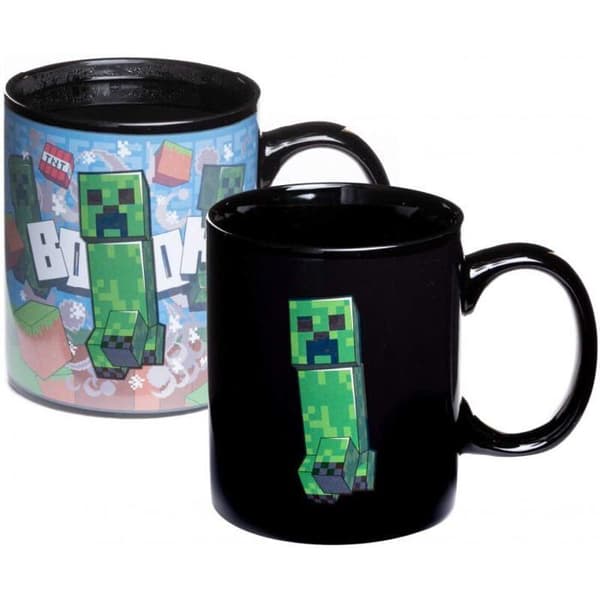 Mugg - PALADONE - Minecraft Creeper - Porslin/Keramik/Granit - Grön - Diskmaskinssäker
