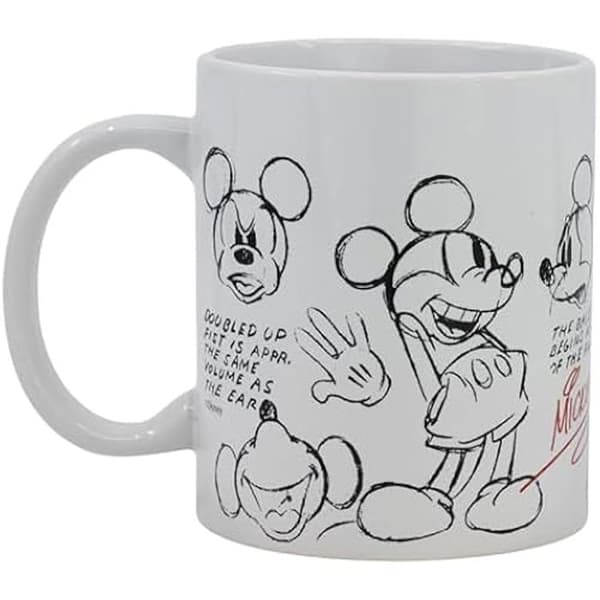 Keramisk mugg - STOR - Musse Pigg - 325 ml - Återanvändbar - BPA fri