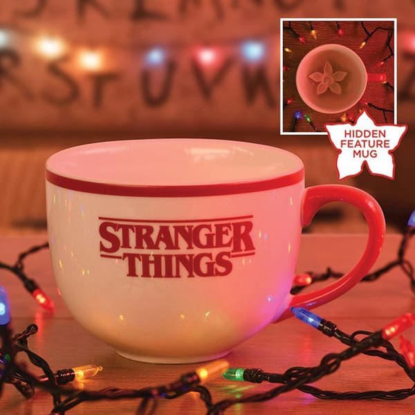 3D-mugg - STRANGER THINGS - Demogorgon - 369ml - Vit - Asymmetrisk- USED