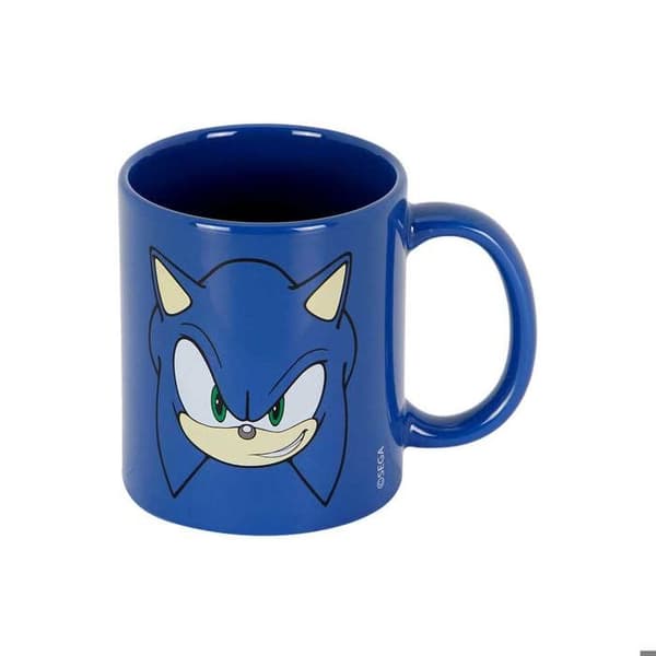 Tass - Sonic Face - Blå - One Size