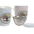 Miniatyrbillede 3 af 4: Krus med infusionsfilter Home ESPRIT Blå Pink 340 ml (2 enheder)