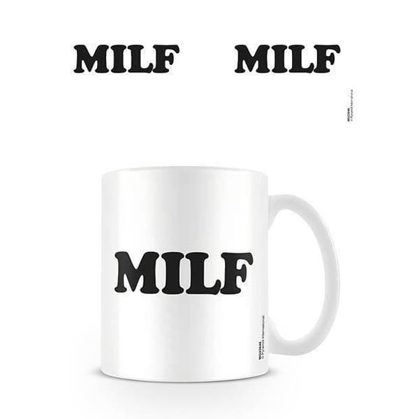 Mugg - Milf - One size - Vit - Cylindrisk - Diskmaskin vänlig