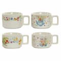Miniatyrbild 2 av 4: Set med kaffekoppar DKD Home Decor Multicolour Metall Bambu Dolomite 260 ml