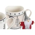 Miniatyrbild 3 av 4: Mugg DKD Home Decor Rosa Svart Porslin Bone China (360 ml) (2 antal)