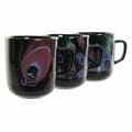 Pikkukuva 3 / 3: Muki DKD Home Decor Posliini Musta Pinkki (11.5 x 8.5 x 10 cm) (3 pcs) (380 ml)